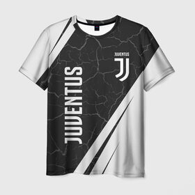Мужская футболка 3D с принтом JUVENTUS / ЮВЕНТУС в Ухте, 100% полиэфир | прямой крой, круглый вырез горловины, длина до линии бедер | 