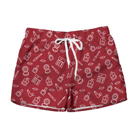 Женские шорты 3D Модница: в Ухте, 100% полиэстер | прямой крой, два кармана без застежек по бокам. Мягкая трикотажная резинка на поясе, внутри которой широкие завязки. Длина до середины бедра |