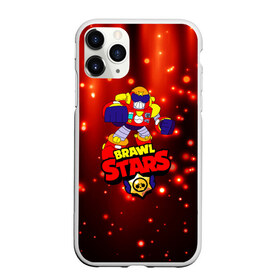 Чехол для iPhone 11 Pro матовый с принтом Brawl Stars Surge в Ухте, Силикон |  | bibi | crow | kolette | leon | nita | sandy | surge | volt | бравл старс | вольт | герои | детям | звезда | звездные | леон | логотипы игр | мальчикам | огненный | огонь | робот | сенди | спайк | спраут | супергерои