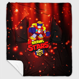 Плед с рукавами с принтом Brawl Stars Surge в Ухте, 100% полиэстер | Закругленные углы, все края обработаны. Ткань не мнется и не растягивается. Размер 170*145 | bibi | crow | kolette | leon | nita | sandy | surge | volt | бравл старс | вольт | герои | детям | звезда | звездные | леон | логотипы игр | мальчикам | огненный | огонь | робот | сенди | спайк | спраут | супергерои