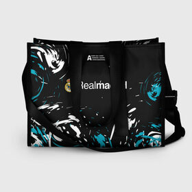 Сумка-шоппер 3D с принтом REAL MADRID. в Ухте, 100% полиэстер | застегивается на металлическую кнопку; внутренний карман застегивается на молнию. Стенки укреплены специальным мягким материалом, чтобы защитить содержимое от несильных ударов
 | fc | football | football club | real madrid | sport | реал мадрид | спорт | спортивные | униформа | фирменные цвета | фк | футбол | футбольный клуб