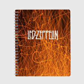 Тетрадь с принтом Led Zeppelin в Ухте, 100% бумага | 48 листов, плотность листов — 60 г/м2, плотность картонной обложки — 250 г/м2. Листы скреплены сбоку удобной пружинной спиралью. Уголки страниц и обложки скругленные. Цвет линий — светло-серый
 | led zeppelin | music | rock | блюз рок | британская рок группа | джимми пейдж | известные личности | лед зеппелин | лэд зиппелин | музыка | музыканты | певцы | рок | фолк рок | хард рок | хеви метал