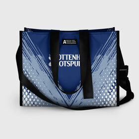 Сумка-шоппер 3D с принтом TOTTENHAM HOTSPUR. в Ухте, 100% полиэстер | застегивается на металлическую кнопку; внутренний карман застегивается на молнию. Стенки укреплены специальным мягким материалом, чтобы защитить содержимое от несильных ударов
 | football | football club | sport | tottenham | tottenham hotspur | спорт | спортивные | тоттенхэм | униформа | фирменные цвета | футбол | футбольный клуб