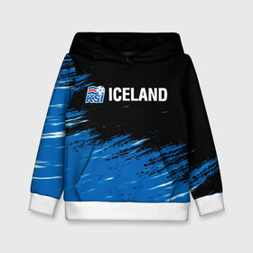 Детская толстовка 3D с принтом KSI ICELAND. в Ухте, 100% полиэстер | двухслойный капюшон со шнурком для регулировки, мягкие манжеты на рукавах и по низу толстовки, спереди карман-кенгуру с мягким внутренним слоем | 2019 | 2020 | fc | football | iceland | ksi | sport | исландия | кси | сборная исландии | спорт | спортивные | униформа | фирменные цвета | фк | футбол | футбольный клуб