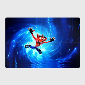 Магнитный плакат 3Х2 с принтом Crash Bandicoot в Ухте, Полимерный материал с магнитным слоем | 6 деталей размером 9*9 см | crash bandicoot | краш | краш бандикут