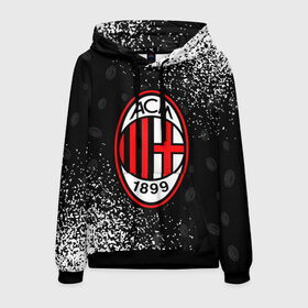 Мужская толстовка 3D с принтом AC MILAN / МИЛАН в Ухте, 100% полиэстер | двухслойный капюшон со шнурком для регулировки, мягкие манжеты на рукавах и по низу толстовки, спереди карман-кенгуру с мягким внутренним слоем. | ac | ac milan | acm | football | logo | milan | sport | клуб | лого | логотип | логотипы | милан | символ | символы | спорт | форма | футбол | футбольная | футбольный