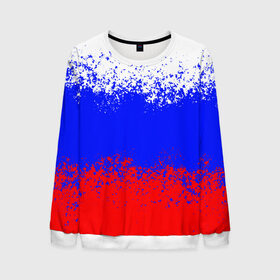 Мужской свитшот 3D с принтом Россия. в Ухте, 100% полиэстер с мягким внутренним слоем | круглый вырез горловины, мягкая резинка на манжетах и поясе, свободная посадка по фигуре | russia | герб | государство | наша раша | патриотизм | раша | россия | россия 2020 | страна | флаг | флаг россии | я русский
