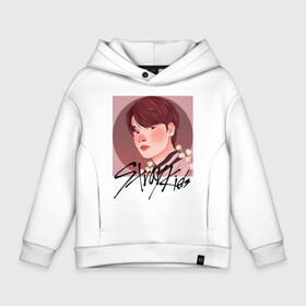 Детское худи Oversize хлопок с принтом stray kids в Ухте, френч-терри — 70% хлопок, 30% полиэстер. Мягкий теплый начес внутри —100% хлопок | боковые карманы, эластичные манжеты и нижняя кромка, капюшон на магнитной кнопке | k pop | skz | stray kids | бан чан | ли ноу | скз | стрей кидс | сынмин | уджин | феликс | хан | хёджин | чанбин