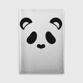 Обложка для автодокументов Panda: в Ухте, натуральная кожа |  размер 19,9*13 см; внутри 4 больших “конверта” для документов и один маленький отдел — туда идеально встанут права | panda | животные | медведь | мишка | панда