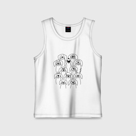 Детская майка хлопок Дудл таксы: в Ухте,  |  | doodle | гипноглаза | дудл | сердце | смех | собака | собаки | такса | таксы | улыбка