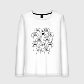 Женский лонгслив хлопок Дудл таксы: в Ухте, 100% хлопок |  | doodle | гипноглаза | дудл | сердце | смех | собака | собаки | такса | таксы | улыбка
