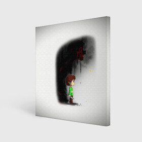 Холст квадратный с принтом UNDERTALE в Ухте, 100% ПВХ |  | sans | undertale | андертале | андертейл | гтвукефду | игра | подземная история | подземная сказка | санс | ундертале