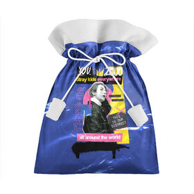 Подарочный 3D мешок с принтом stray kids в Ухте, 100% полиэстер | Размер: 29*39 см | k pop | skz | stray kids | бан чан | ли ноу | скз | стрей кидс | сынмин | уджин | феликс | хан | хёджин | чанбин