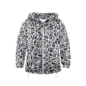 Детская ветровка 3D с принтом Абстракция в Ухте, 100% полиэстер | подол и капюшон оформлены резинкой с фиксаторами, по бокам два кармана без застежек, один потайной карман на груди | abstraction | art | background | geometry | texture | абстракция | арт | геометрия | текстура | фон