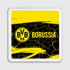 Магнит 55*55 с принтом BORUSSIA / Боруссия в Ухте, Пластик | Размер: 65*65 мм; Размер печати: 55*55 мм | Тематика изображения на принте: borussia | club | dortmund | footbal | logo | боруссия | дортмунд | знак | клуб | логотип | логотипы | символ | символы | форма | футбол | футбольная | футбольный