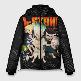 Мужская зимняя куртка 3D Доктор Стоун Научное Царство: в Ухте, верх — 100% полиэстер; подкладка — 100% полиэстер; утеплитель — 100% полиэстер | длина ниже бедра, свободный силуэт Оверсайз. Есть воротник-стойка, отстегивающийся капюшон и ветрозащитная планка. 

Боковые карманы с листочкой на кнопках и внутренний карман на молнии. | Тематика изображения на принте: 