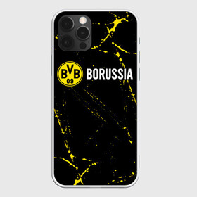 Чехол для iPhone 12 Pro с принтом BORUSSIA / Боруссия в Ухте, силикон | область печати: задняя сторона чехла, без боковых панелей | borussia | club | dortmund | footbal | logo | боруссия | дортмунд | знак | клуб | логотип | логотипы | символ | символы | форма | футбол | футбольная | футбольный