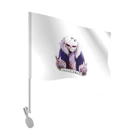 Флаг для автомобиля с принтом UNDERTALE в Ухте, 100% полиэстер | Размер: 30*21 см | sans | undertale | андертале | андертейл | игра | подземная история | подземная сказка | санс | ундертале