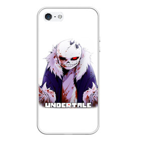 Чехол для iPhone 5/5S матовый с принтом UNDERTALE в Ухте, Силикон | Область печати: задняя сторона чехла, без боковых панелей | sans | undertale | андертале | андертейл | игра | подземная история | подземная сказка | санс | ундертале