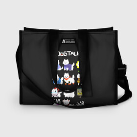Сумка-шоппер 3D с принтом UNDERTALE в Ухте, 100% полиэстер | застегивается на металлическую кнопку; внутренний карман застегивается на молнию. Стенки укреплены специальным мягким материалом, чтобы защитить содержимое от несильных ударов
 | sans | undertale | андертале | андертейл | игра | подземная история | подземная сказка | санс | ундертале