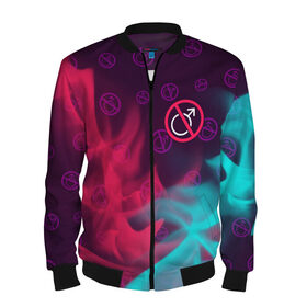 Мужской бомбер 3D с принтом БЕЗ МУЖИКОВ в Ухте, 100% полиэстер | застегивается на молнию, по бокам два кармана без застежек, по низу бомбера и на воротнике - эластичная резинка | 