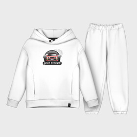 Детский костюм хлопок Oversize с принтом Golf power в Ухте,  |  | car | drift | golf | race | автомобиль | гольф | гонки | дрифт | машина