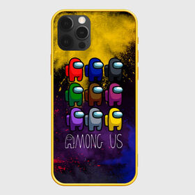 Чехол для iPhone 12 Pro с принтом AMONG US. в Ухте, силикон | область печати: задняя сторона чехла, без боковых панелей | among us | there is impostor among us | амонг ус | игра | мем | предатель среди нас