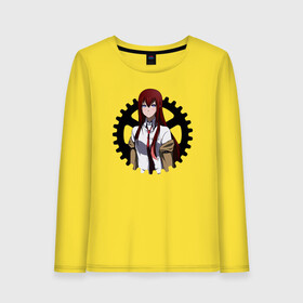 Женский лонгслив хлопок с принтом Врата Штейна в Ухте, 100% хлопок |  | anime girl | makise kurisu | steins gate | акихабара | анимешник | гений | девушка | курису макисэ | логотипы аниме | макисе | маюри сиина | мультсериал | мультфильм | наука | ринтаро окабэ | студенты | университет