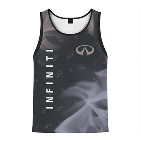 Мужская майка 3D с принтом INFINITI Инфинити в Ухте, 100% полиэстер | круглая горловина, приталенный силуэт, длина до линии бедра. Пройма и горловина окантованы тонкой бейкой | Тематика изображения на принте: 