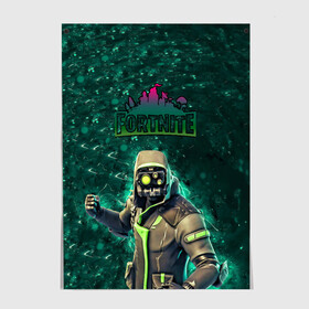 Постер с принтом Персонаж Фортнайт в Ухте, 100% бумага
 | бумага, плотность 150 мг. Матовая, но за счет высокого коэффициента гладкости имеет небольшой блеск и дает на свету блики, но в отличии от глянцевой бумаги не покрыта лаком | archetype | fortnite | game | logo | видеоигра | зеленый | игра | лого | надпись | персонаж | текстура | текстуры | фортнайт | шутер