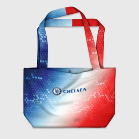 Пляжная сумка 3D с принтом CHELSEA F.C. / ЧЕЛСИ в Ухте, 100% полиэстер | застегивается на металлическую кнопку; внутренний карман застегивается на молнию. Стенки укреплены специальным мягким материалом, чтобы защитить содержимое от несильных ударов
 | chelsea | club | footbal | logo | знак | клуб | логотип | логотипы | символ | символы | форма | футбол | футбольная | футбольный | челси