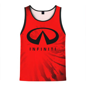 Мужская майка 3D с принтом INFINITI Инфинити в Ухте, 100% полиэстер | круглая горловина, приталенный силуэт, длина до линии бедра. Пройма и горловина окантованы тонкой бейкой | Тематика изображения на принте: 