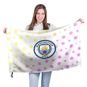 Флаг 3D с принтом MANCHESTER CITY Манчестер Сити в Ухте, 100% полиэстер | плотность ткани — 95 г/м2, размер — 67 х 109 см. Принт наносится с одной стороны | city | club | footbal | logo | manchester | знак | клуб | логотип | логотипы | манчестер | символ | символы | сити | форма | футбол | футбольная | футбольный