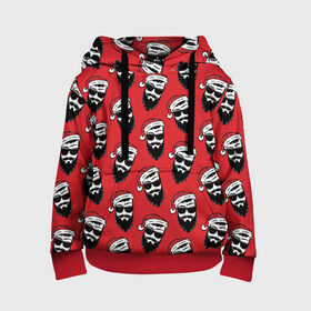 Детская толстовка 3D с принтом Новогодний Камуфляж в Ухте, 100% полиэстер | двухслойный капюшон со шнурком для регулировки, мягкие манжеты на рукавах и по низу толстовки, спереди карман-кенгуру с мягким внутренним слоем | 