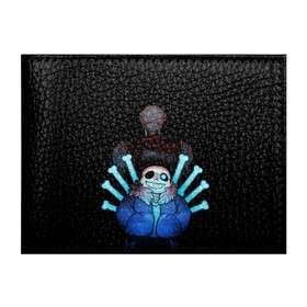 Обложка для студенческого билета с принтом UNDERTALE в Ухте, натуральная кожа | Размер: 11*8 см; Печать на всей внешней стороне | sans | undertale | андертале | андертейл | игра | подземная история | подземная сказка | санс | ундертале