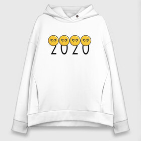 Женское худи Oversize хлопок 2020 (Z): в Ухте, френч-терри — 70% хлопок, 30% полиэстер. Мягкий теплый начес внутри —100% хлопок | боковые карманы, эластичные манжеты и нижняя кромка, капюшон на магнитной кнопке | 2020 | 2020 год | 2020год | emoji | smail | smile | the end | апокалипсис | взрыв | год | конец света | мордочка | негатив | рожица | смаил | смайл | улыбка | эмоджи | ядерный взрыв