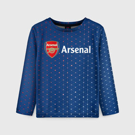 Детский лонгслив 3D с принтом ARSENAL / Арсенал в Ухте, 100% полиэстер | длинные рукава, круглый вырез горловины, полуприлегающий силуэт
 | arsenal | club | footbal | logo | арсенал | знак | клуб | логотип | логотипы | символ | символы | форма | футбол | футбольная | футбольный