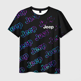 Мужская футболка 3D с принтом JEEP / Джип в Ухте, 100% полиэфир | прямой крой, круглый вырез горловины, длина до линии бедер | auto | jeep | logo | moto | symbol | авто | автомобиль | гонки | джип | знак | лого | логотип | логотипы | марка | машина | мото | символ | символы
