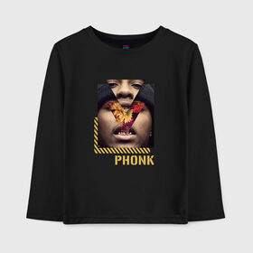 Детский лонгслив хлопок с принтом Phonk SpaceGhostPurrp в Ухте, 100% хлопок | круглый вырез горловины, полуприлегающий силуэт, длина до линии бедер | Тематика изображения на принте: 1990 | asap | beast | clan | gucci | hype | mane | markese | memphis | mob | money | music | raider klan | rapping | rolle | space | style | wiz khalifa | баттл | мемфис | мода | музыка | пхонк | реп | рэп | стиль | тренд | тренды | фанк | фон