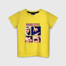Детская футболка хлопок с принтом Phonk Style THRILL в Ухте, 100% хлопок | круглый вырез горловины, полуприлегающий силуэт, длина до линии бедер | Тематика изображения на принте: 1990 | asap | beast | ghostmane | gucci | hype | ill biz | mane | memphis | mercury | mob | money | music | rapping | retrograde | rolle | scrim | style | youtube | баттл | мемфис | мода | музыка | реп | рэп | стиль | тренд | тренды | трилл | 
