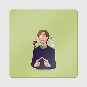 Магнит виниловый Квадрат Силиконовая долина: в Ухте, полимерный материал с магнитным слоем | размер 9*9 см, закругленные углы | hbo | hooli | silicon valley | бертрам гилфойл | винни | динеш чугтай | дональд данн | кремниевая долина | расс ханнеман | ричард хендрикс | сериал | силиконовая долина | эрлих бахман