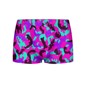 Мужские трусы 3D с принтом Странный камуфляж в Ухте, 50% хлопок, 50% полиэстер | классическая посадка, на поясе мягкая тканевая резинка | 