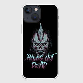 Чехол для iPhone 13 mini с принтом PUNKS NOT DEAD в Ухте,  |  | anarchy | dead | musick | punk | rock | skull | анархия | музыка | панк | рок | череп