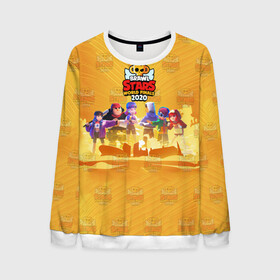 Мужской свитшот 3D с принтом Brawl STARS в Ухте, 100% полиэстер с мягким внутренним слоем | круглый вырез горловины, мягкая резинка на манжетах и поясе, свободная посадка по фигуре | brawl | leon | moba | rdbrawlstars | stars | supercell | игра | коллаж | паттерн