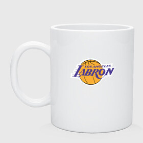 Кружка с принтом Lakers - James в Ухте, керамика | объем — 330 мл, диаметр — 80 мм. Принт наносится на бока кружки, можно сделать два разных изображения | Тематика изображения на принте: 23 | anthony davis | basketball | bryant | game | james | kobe | lebron | los angeles | nba | sport | баскетбол | брайант | бровь | джеймс | калифорния | коби | король | леброн | лейкерс | лос анджелес | нба | спорт | тренер | чемпио
