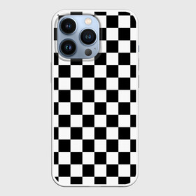 Чехол для iPhone 13 Pro с принтом Шахматка в Ухте,  |  | Тематика изображения на принте: абстракция | в клетку | игра | клетка | клеточка | тренд | черно белая | черно белая клетка | шахматка | шахматная клетка | шахматы