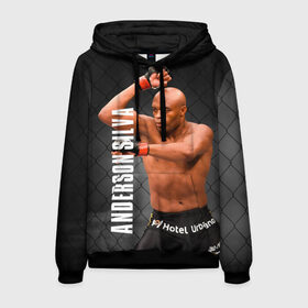 Мужская толстовка 3D с принтом Anderson Silva в Ухте, 100% полиэстер | двухслойный капюшон со шнурком для регулировки, мягкие манжеты на рукавах и по низу толстовки, спереди карман-кенгуру с мягким внутренним слоем. | Тематика изображения на принте: ahmat | anderson | mma | silva | ufc | андерсон | ахмат | бои без правил | микс файт | мма | силва | сильва