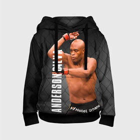 Детская толстовка 3D с принтом Anderson Silva в Ухте, 100% полиэстер | двухслойный капюшон со шнурком для регулировки, мягкие манжеты на рукавах и по низу толстовки, спереди карман-кенгуру с мягким внутренним слоем | Тематика изображения на принте: ahmat | anderson | mma | silva | ufc | андерсон | ахмат | бои без правил | микс файт | мма | силва | сильва