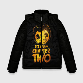 Зимняя куртка для мальчиков 3D с принтом Bendy And The Ink Machine в Ухте, ткань верха — 100% полиэстер; подклад — 100% полиэстер, утеплитель — 100% полиэстер | длина ниже бедра, удлиненная спинка, воротник стойка и отстегивающийся капюшон. Есть боковые карманы с листочкой на кнопках, утяжки по низу изделия и внутренний карман на молнии. 

Предусмотрены светоотражающий принт на спинке, радужный светоотражающий элемент на пуллере молнии и на резинке для утяжки | bendy | bendy and the ink machine | бенди | бени | бенни | бэнди | детская | детям | игра | капли | компьютерная игра | краска | машина | подтеки | ужастик | чернила | чернильная