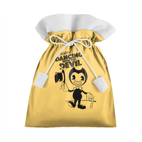 Подарочный 3D мешок Bendy And The Ink Machine: в Ухте, 100% полиэстер | Размер: 29*39 см | bendy | bendy and the ink machine | бенди | бени | бенни | бэнди | детская | детям | игра | капли | компьютерная игра | краска | машина | подтеки | ужастик | чернила | чернильная